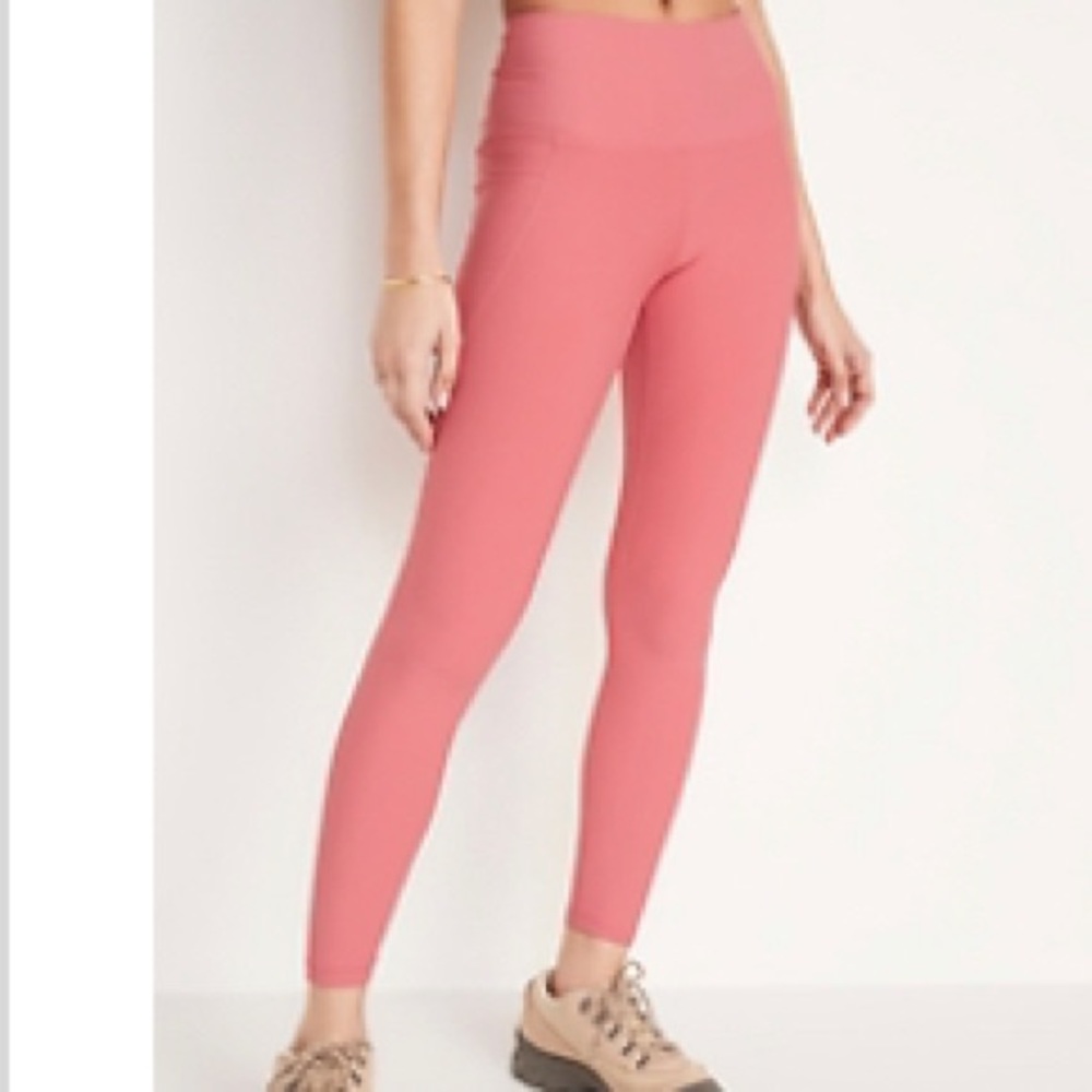 High-Waisted PowerSoft 7/8-Length Side-Pocket Leggings For Women